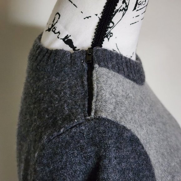 J. Crew Two-Toned Gray Wool Sweater - Picture 6 of 9
